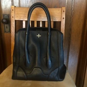 Pour la Victoire Butler Large Snake Embossed Bag